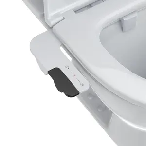 Garvee Dual Nozzle Non-Electric Bidet Attachment for Toilet with Black Lever Control, Providing Comfortable Feminine and Rear Cleansing Using Cold Water
