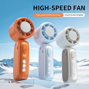 KOOLHIVE  Portable fan Handheld High Speed Fan 199 Adjustable Levels Foldable for Summer Travel Vacation