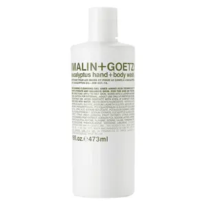 MALIN+GOETZ Hand + Body Wash | Gentle Foaming Cleanser with Botanical Extracts and Amino Acids | Hydrating, pH-Balanced, Unisex Scent | Vegan & Cruelty-Free (Eucalyptus, Bergamot, Rum, Cannabis)