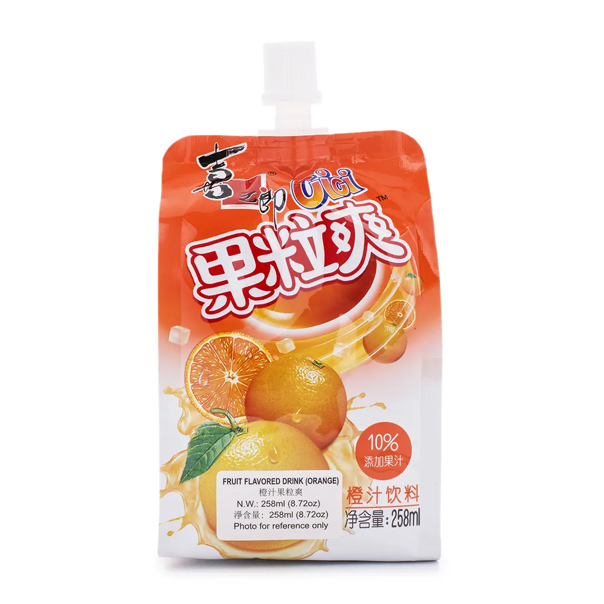 Strong Food Cici Fruit Jelly Drink, Orange Flavor 258 ml