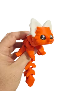 Forest Fox 7.5 Inches - 3D Printed Fidget Fantasy Creature