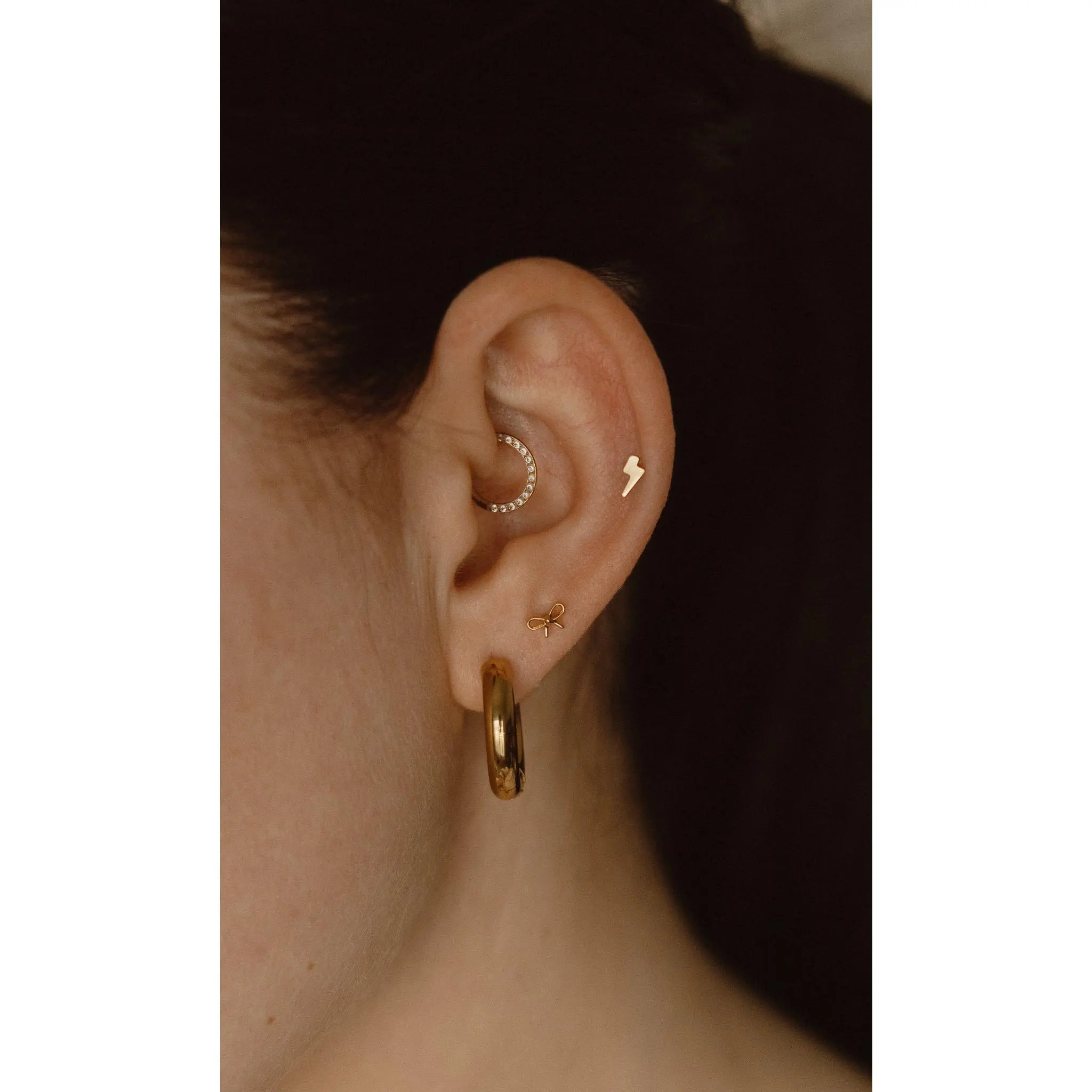 Bow Flat Back Earring