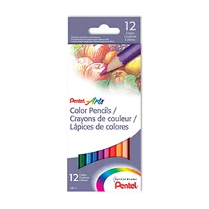 Pentel Of America  Pentel Color Pencils 12 Count