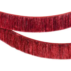XtraLarge Red Fringe Banner - Pack of 2 | Ceiling Tinsel for Red Streamers Party Decorations | Streamers for Cherry Party Decorations, Bridal Shower Decor, Halloween, Christmas Decorations