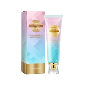 Oralhoge Nicotinamide Dazzle White Toothpaste Antibacterial Fluoride-Free Anti-Gingivitis Effective Oral Hygiene Stain Removal Dental Health Management Fresh Breath Long-lasting Fragrance Oral Oral