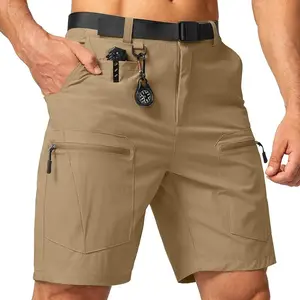 Men’s cargo hiking shorts with belt — lightweight quick-dry tactical shorts with pockets for casual wear, work, and golf