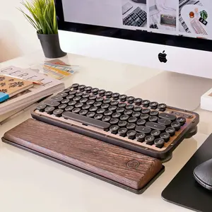 AZIO Retro Compact Keyboard - Wireless/USB Wired Vintage Backlit Mechanical Keyboard for PC/Mac Indonesia Indonesia Indonesia