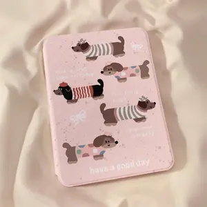 Cute Dachshund Pattern Tablet Case, 360 Degree Rotatable Tablet Protective Cover with Pen Slot, Tablet & Computer Accessories Compatible with iPad