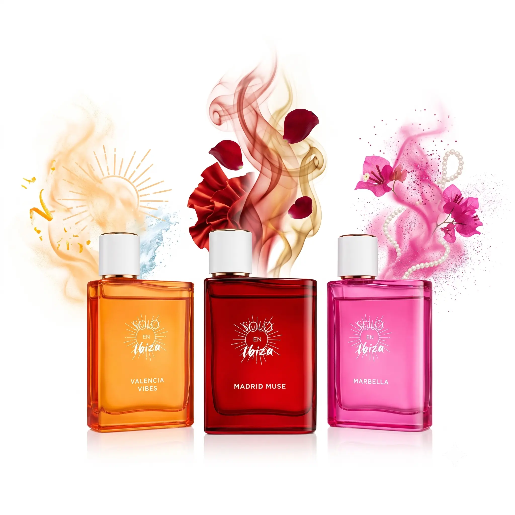 Solo En Ibiza Summer Perfume Set - Long Lasting Floral & Fruity Fragrance for Women, Vibrant Vacation Scent, Perfect Gift for Her