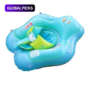Inflatable Swim Ring with Canopy, Kiddie Inflatable PVC Swim Ring with Sunshade, Water Play Sun Protection Lifebuoy, Beginner Swimming Inflatable Swim Ring, Inflatable Pool Floaters #GLOBAL PICKS