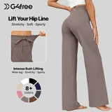 G4Free Womens High Waist Wide Leg Sweatpants Stretch Lounge Yoga Pants with Pockets Comfy Workout Casual EverGoing 2026, Gray Sweatpants, Clothes,#sohochic
