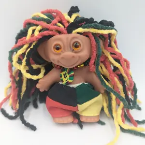 Rasta Troll Doll Jamaica Skankin Surfer California 3" Collectible Gift Figure