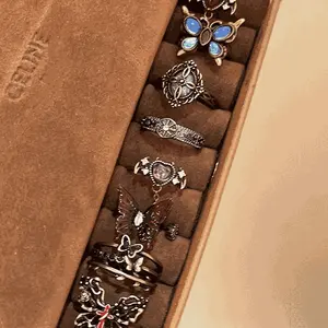 Vintage Butterfly & Heart Ring - A Whimsical Tale of Love and Elegance