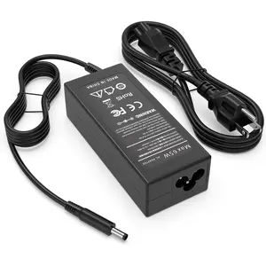 65W 4.5mm AC Adapter Compatible with  Latitude 3520 3540 3440 3420 3550 3430 3320 3340 3330 3450 3535 Business Student Laptop DA65NM191 19.5V 3.34A Power  Adapter Cord
