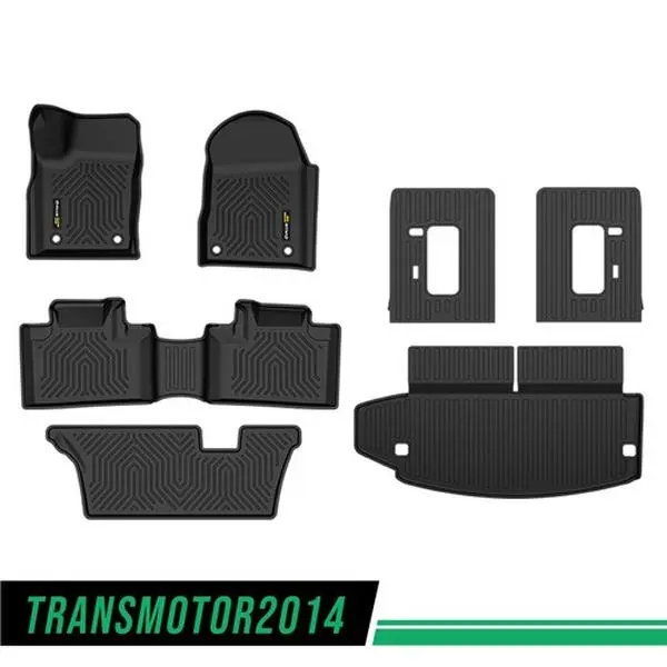 G-PLUS Motor Interior Fit For 2016-2025 Dodge Durango All Weather TPE Floor Mats & Trunk Mats 7 Seats