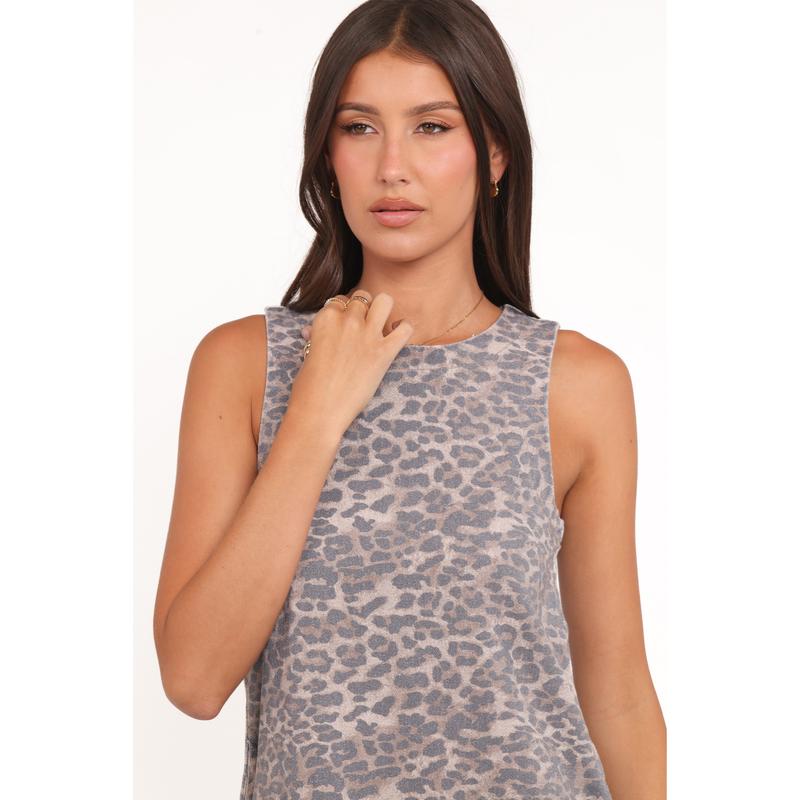 Deja Mini Dress - Leopard
