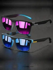 Unisex Vintage Trendy Sunglasses, Retro Outdoor Sports Sunglasses, Fashionable Sunglasses for Men & Women for Everyday Use, Trendy Casual Sunglasses