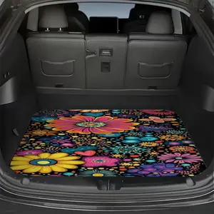 Car trunk mats with various patterns, non-slip durable cargo mat, unique design, waterproof car trunk floor mat that protects vehicle interior from dirt, spills, and scratches
