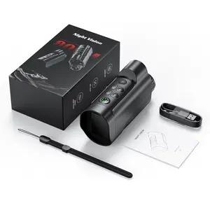 Single Tube Night Vision Scope, Night Vision Telescopes, 80m Night Vision Distance, 5w IR Power Light, Full Observation, 10x Digital Magnification