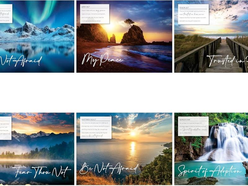 Be Not Afraid Bible Verse Wall Calendar 2025 - Christian Wall Calendar