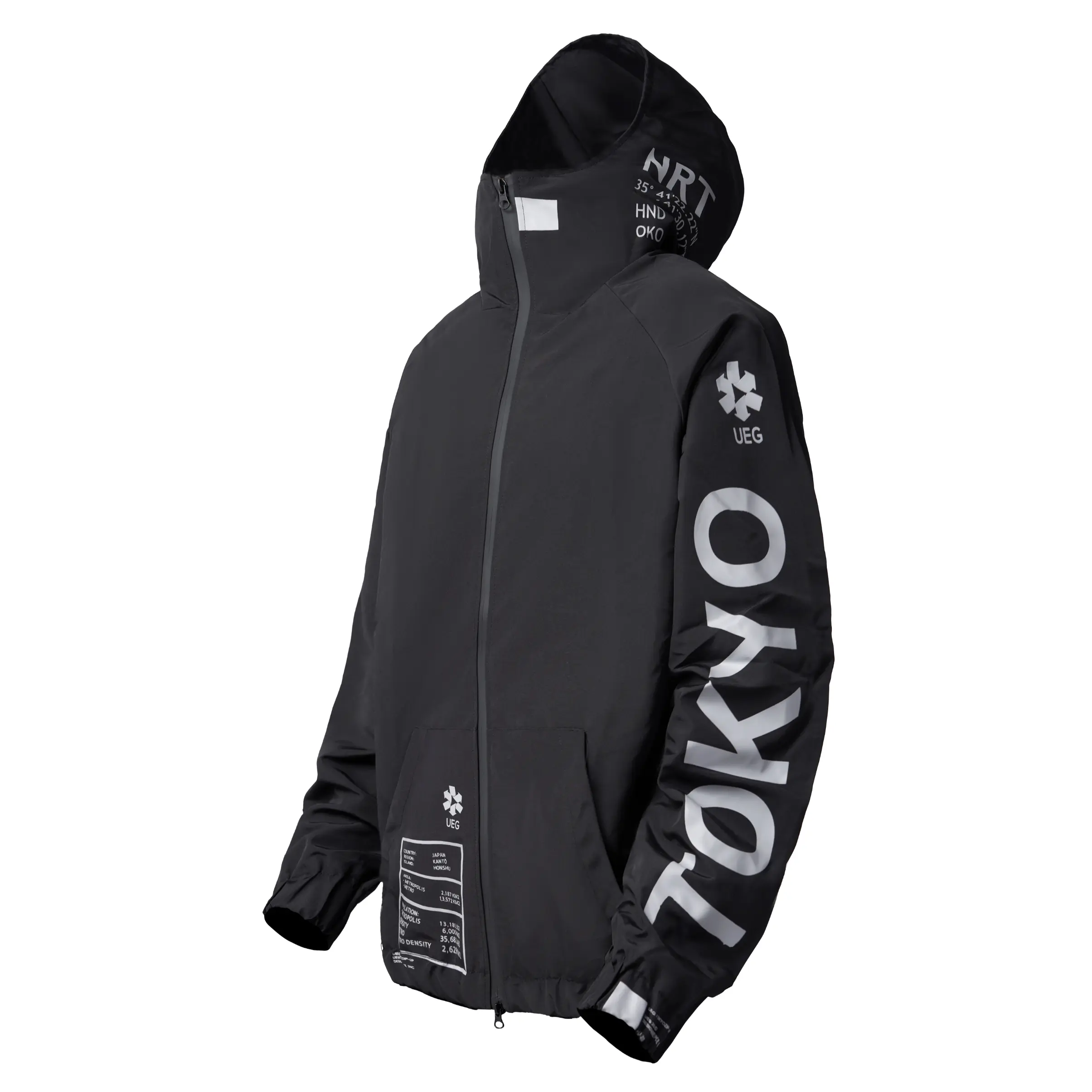 IB433 Black Winter Tokyo Parka Jacket