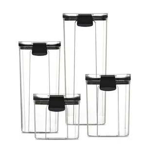 Set of 4 Food Storage Containers - 3 Sizes Kitchen Utensils Set of 4 Food Storage Containers - 3 Sizes Kitchen Utensils