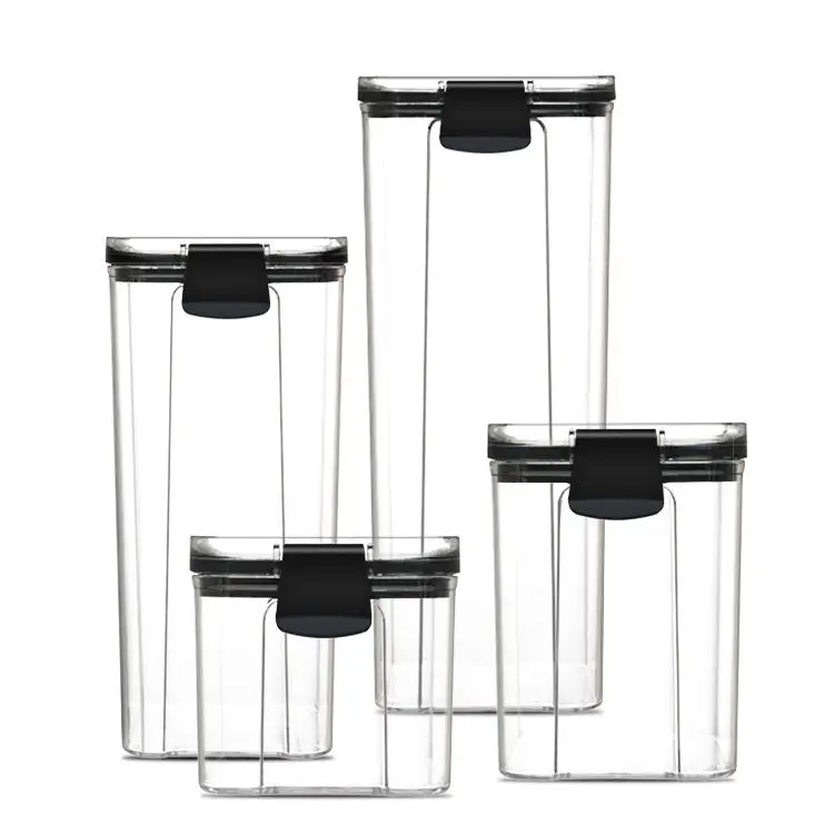 Set of 4 Food Storage Containers - 2 Sizes Kitchen Utensils Set of 4 Food Storage Containers - 2 Sizes Kitchen Utensils