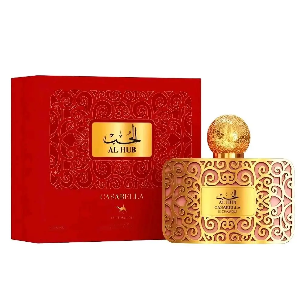 Le Chameau Tejan Casabella Al Hub Women's Eau de Parfum, 100ML - Lychee, Rhubarb, Bergamot, Nutmeg Fragrance in Red Box with Gold Trim