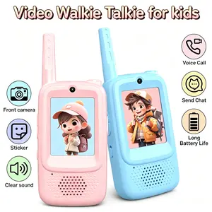 Video Walkie Talkies for Kids 2 Pack No WiFi Neded, Rechargeable Camera Intercom, USB- C Fast Charge, Fun Family Games for Parent-Child Bonding, Best Birthday Christmas Gifts for Boys Girls Ages 3-12 mothersdaygift Summervibes