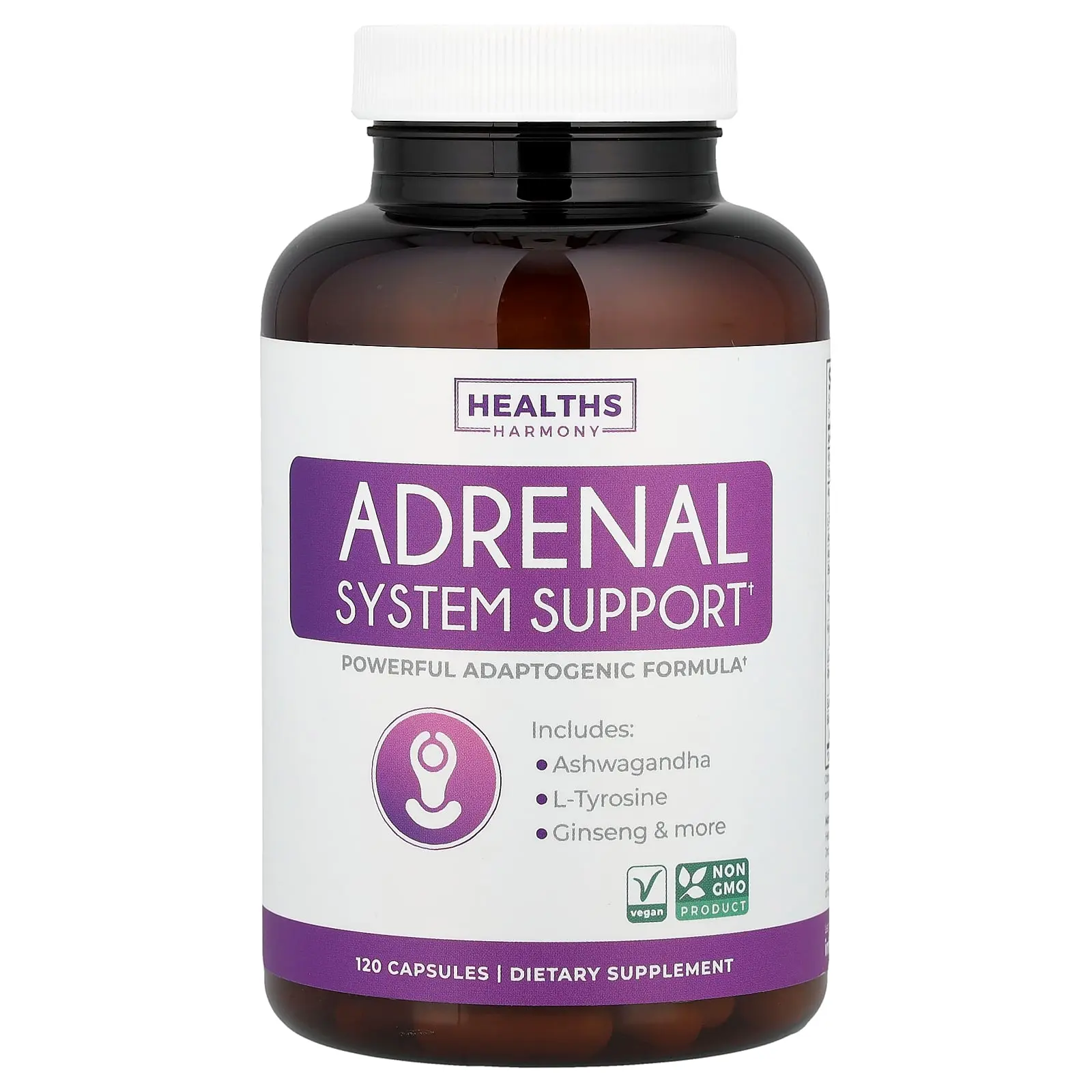 Healths Harmony Adrenal System Support, 120 Capsules