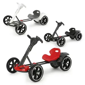 Dual Motor Kids Electric Go Kart, 4-Wheel Safe Ride On Car, Perfect Birthday Christmas Gift for Active Boys Girls Ages 3-8
