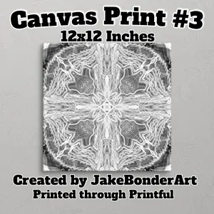 Canvas Print #3 - 12x12 Inches - JakeBonderArt - Digital Art printed onto a Canvas