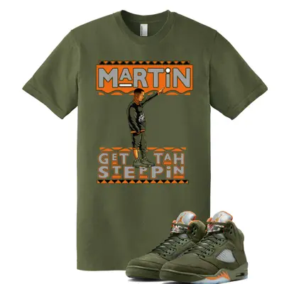 Jordan 5s Olive Green Shirt TikTok Shop