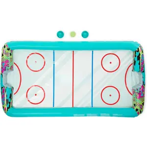 Hydro Hockey Inflatable Water Floating Table Hockey Set, Pool Toy for Kids Ages 5+