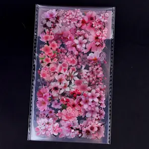 Pet Cherry Blossom Series Stickers, 4/6/10 Sheets Per Pack, Stickers Set, Pre-Cut Decorative Stickers for Bullet Journals, Easy to Use