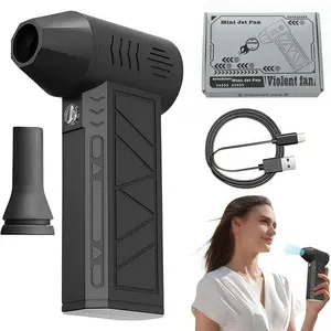 LMMAKE Cordless Air Duster - Handheld 3-Gear Turbo Blower, Portable Compressed Air Cleaner, Outdoor Jet Fan for Computer PC Electronics Keyboard Drying speed