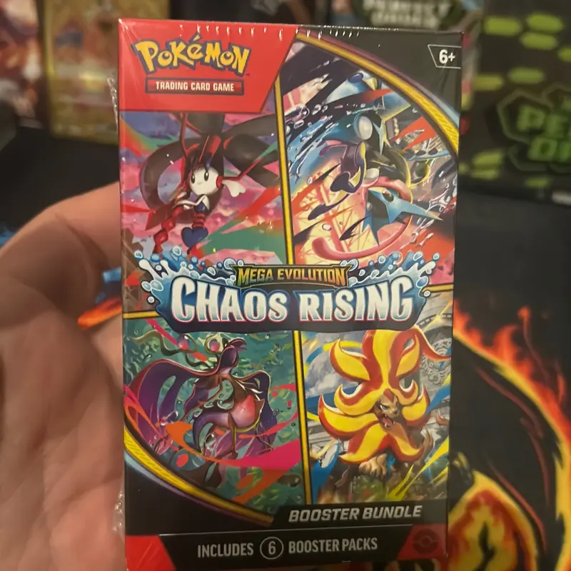 Pokémon Mega Evolution Chaos Rising Booster Bundle - Includes 6 Booster Packs