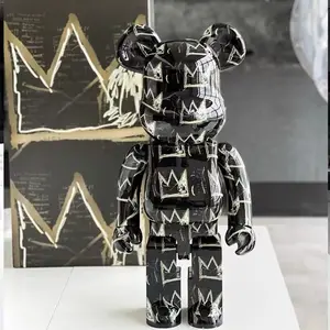 Luxury mirror bear figurines, home display collection pieces.