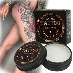 Tattoo Repair Cream Moisturizing Healing Balm, Soothing Anti-Inflammatory, Protects Wounds, Promotes Color Stability, 1 Box