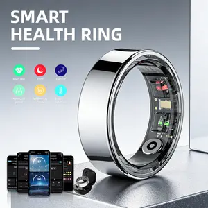 Minimalist Wearable Smart Ring, Health & Fitness Tracker for Men & Women - Sleep, Activity, Body Temperature & Female Cycle Monitoring, IP68 Waterproof, No Subscription, iOS & Android Compatible