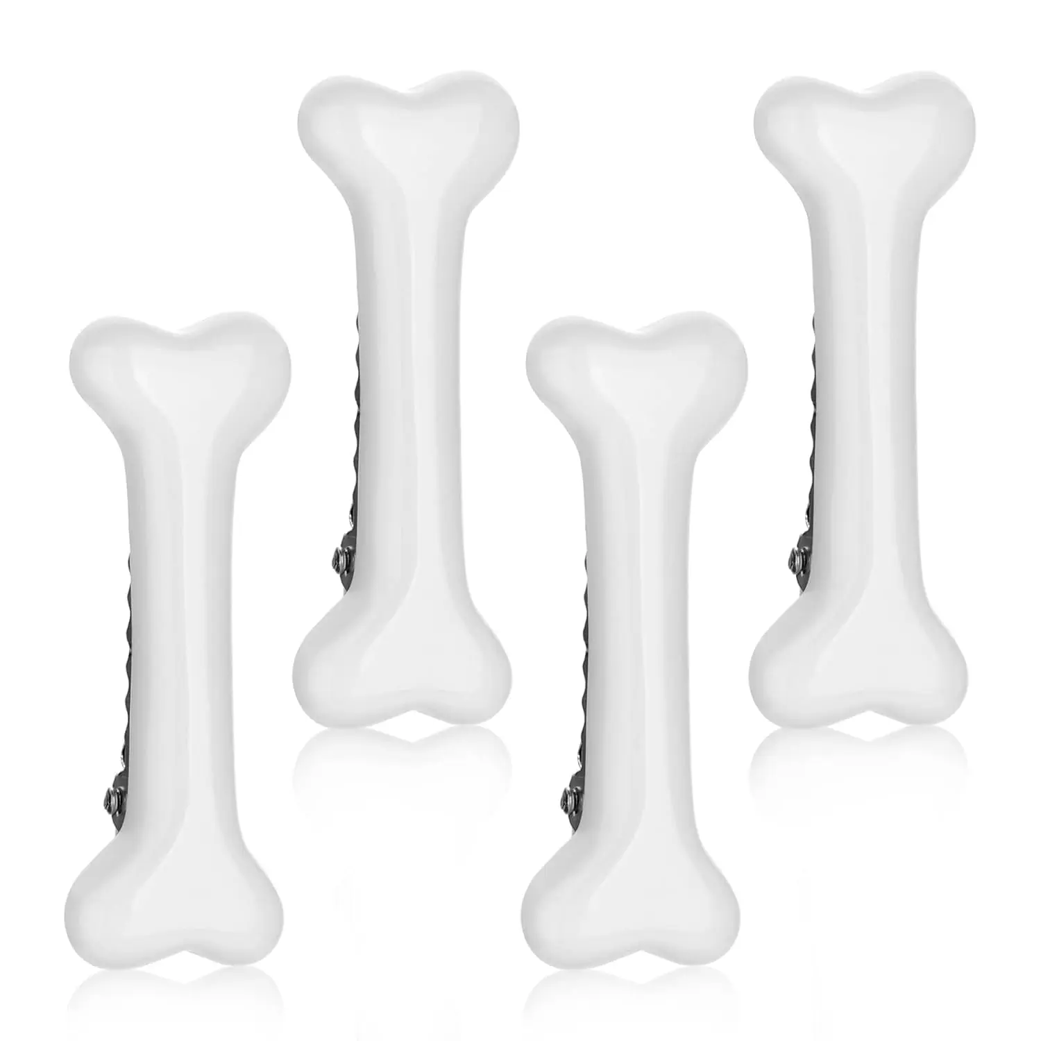 4 count  Hair Clip Skull Skeleton HairPins Side Hair Clip  Costume Decorative Hair Pins Clips Accessories Barettes for Women Girls