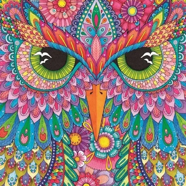 Dean Russo Owl Journal with Vibrant Colorful Artwork for Pet Lovers and Journaling Enthusiasts