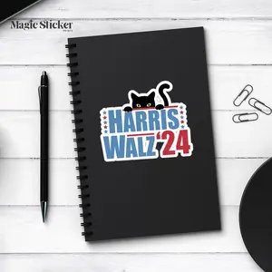 Harris Walz Sticker, Cat Lady Sticker, Kamala Harris Sticker, Democrat Gifts, Us Elections 2024 Decor Decorative
