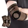 Unisex Adjustable Elbow Brace Compression Sleeve - Targeted Fit for Pain Relief, Tendonitis, Arthritis, Tennis Elbow, Gym Use, Black-L 1-Pair Pack, New Color Option for Arthritis Sufferers, L-1pair Size