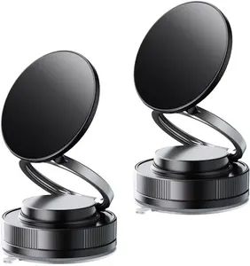 360° Adjustable Vacuum Magnetic Phone Holder, Suction Cup Phone Mount for Magsafe, Portable Cell Phone Holder for Car,Makeup/Gym/Mirror, Fit for All iphone iphone 11 and above