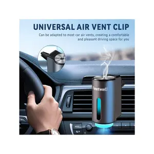 Smart Car Air Fresheners - 3*10ML Natural French Perfume Lasts 45 Days, Portable Waterless Car Diffuser Air Freshener Car Aromatherapy Diffuser, Adjust Concentration Scent