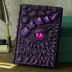 3D Dragon Eye Embossed Journal,Resin Engraving Notebook,Dnd notebook for Dragon Lovers ,100 Sheets Blank Paper,Hardcover Travel Notepad,Sketchbook