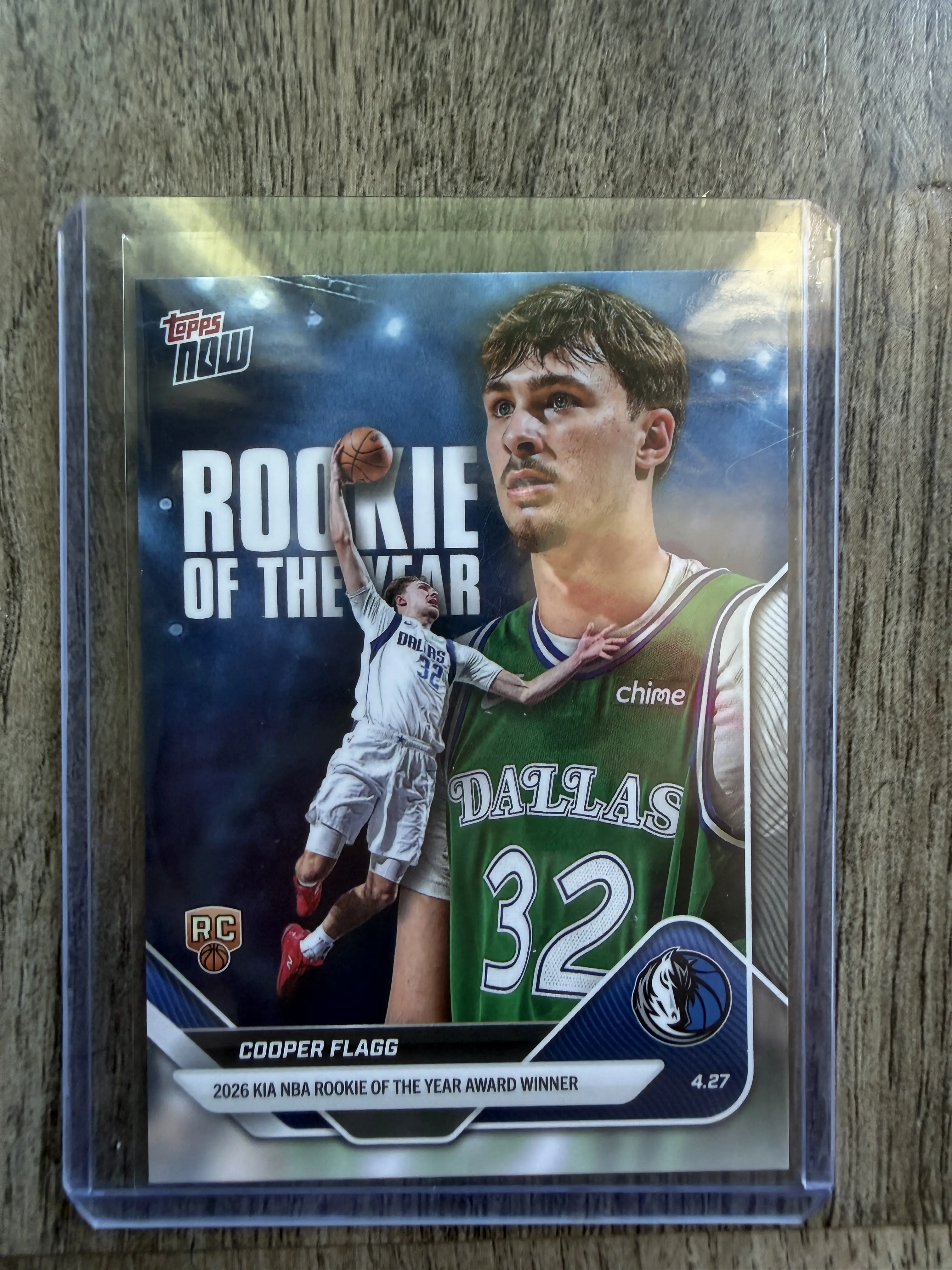2025-26 Cooper Flagg Rookie Of The Year Special Edition Card