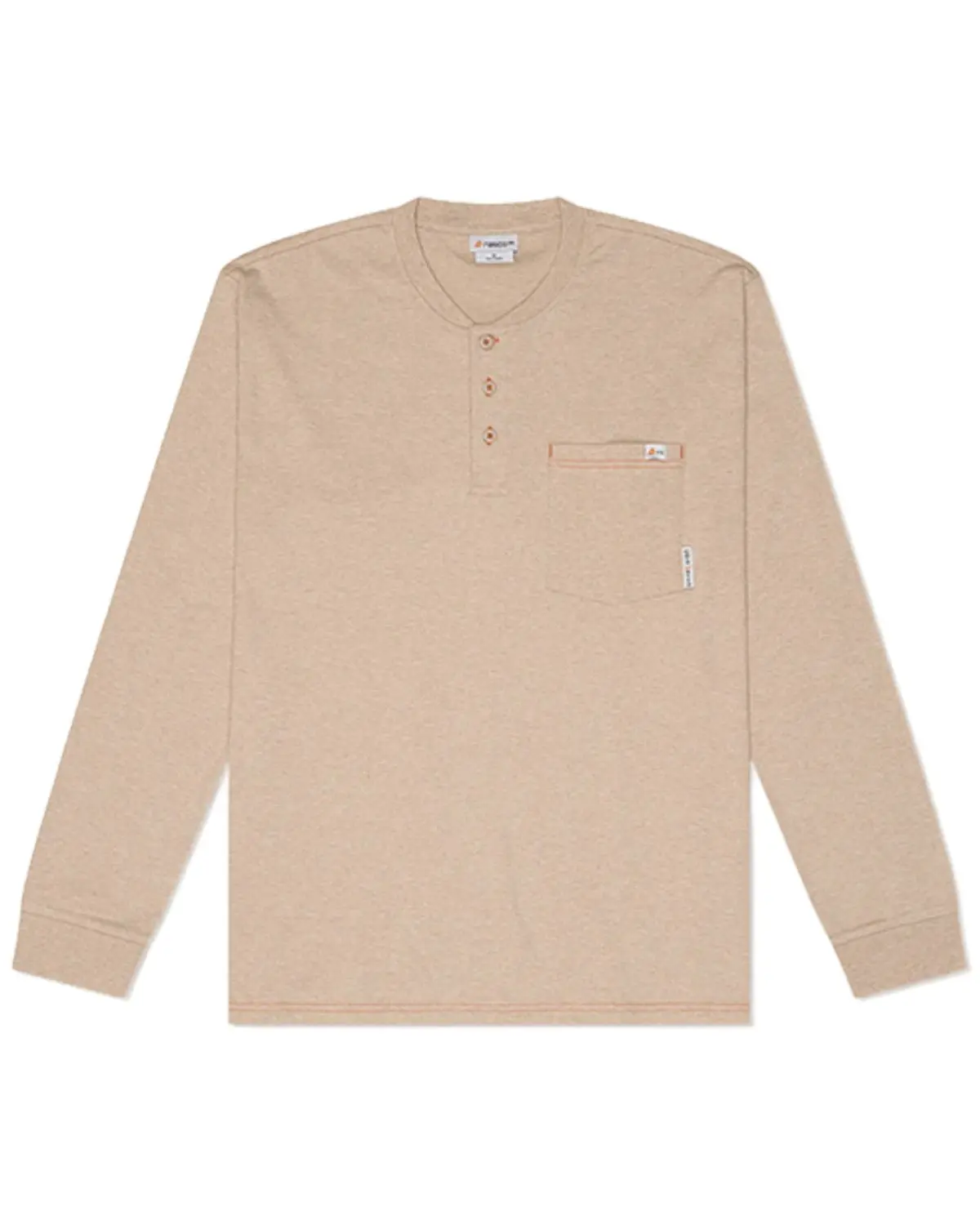 Rasco Men's Men'S Fr Henley Long Sleeve Work T-Shirt - Fr0101kh