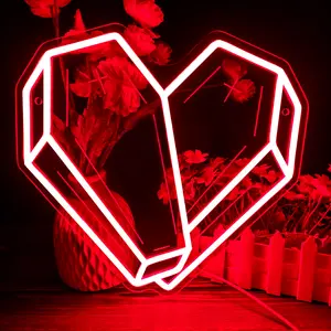 Coffin Heart Neon Sign Goth Room Decor Aesthetic Spooky Wall Art for Bedroom Red LED Night Light Dimmable USB Powered Funeral Decor Gothic Gifts for Women Men Creepy Kawaii Home Office Gamers Party Decorations Neon Accent Lights